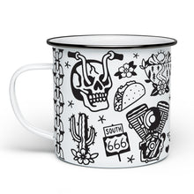 Load image into Gallery viewer, Tattoo Flash Camp Mug - White