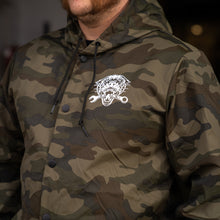 Load image into Gallery viewer, More Miles Less Bullsh*t Camo Windbreaker (Large Only)